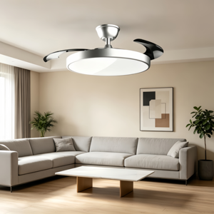 Ventilador de Techo con Luz Inverter, Modelo 2026, Diseño Industrial, Control Remoto, Motor DC de 6 Velocidades, Silencioso, para Sala de Estar y Comedor - Product Image 5
