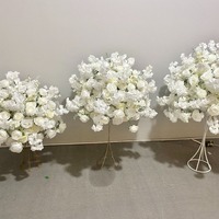 Nouvelles boules de fleurs artificielles durables en soie d'hortensia de 80 cm pour décoration de table de mariage, allées et centres de table