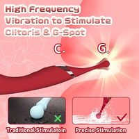 Usa Eu Hoge Frequentie Vibrerende Pen Dildo Vibrator Multi-Spot Stimulator Pen Snel Orgasme Seksspeeltjes Voor Vrouwen