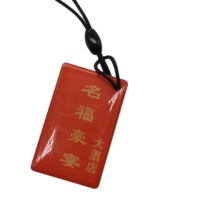 Étiquettes époxy NFC étanches programmables avec anneaux en métal avec impression de code QR ID unique