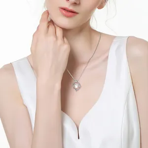 Oem Odm Yh Jewellery 925 Pearl And Gold Plated Silver Chain Necklace Trendy Pearl Necklace Necklaces Women'S Odm Oem
