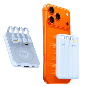 Offre Spéciale Mini Power Bank <span class=keywords><strong>Externe</strong></span> 10000mAh USB Type C avec Câble Intégré pour Téléphones Mobiles, Banques d'Alimentation et Stations d'Énergie - Product Image 1