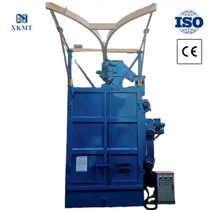 Çin Qingdao Xinke alaşım tekerlek kumlama makinesi temizlik için Metal otomatik dikey kanca atış kumlama makinesi fiyat