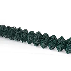Factory Supplied 2mm Anticorrosive Plastics Chain Link Fence For Basketball Court