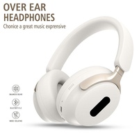 Casque sans fil supra-auriculaire AKZ couleur macaron 2024 avec annulation active du bruit (ANC), son Hi-Fi, design étanche