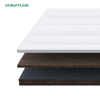 Matelas d'hôtel Vonature de haute qualité, couches de noyau en fibres de palmier naturelles de montagne, respirant, anti-acariens, résistant à l'humidité pour l'hôtellerie