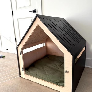 Offre Spéciale – Maisonnette Écologique Détachable pour Animaux de Compagnie, Motif Bois, Forme Carrée, Fermeture Auto-agrippante, pour Chats de Petites/Moyennes Races - Product Image 4