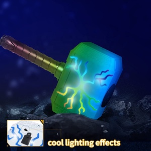 Jouet <span class=keywords><strong>de</strong></span> simulation <span class=keywords><strong>de</strong></span> frappe pour enfants, marteau <span class=keywords><strong>de</strong></span> fléchette, lanceur <span class=keywords><strong>de</strong></span> balles souples, pistolet <span class=keywords><strong>de</strong></span> marteau avec lumière et 6 pièces EVA airsoft - Product Image 6