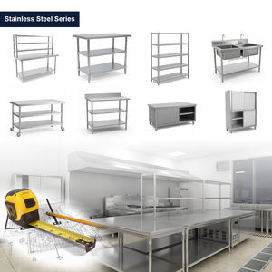 Table <span class=keywords><strong>de</strong></span> <span class=keywords><strong>travail</strong></span> complète en acier inoxydable OEM/ODM en gros, équipement <span class=keywords><strong>de</strong></span> <span class=keywords><strong>cuisine</strong></span> commerciale pour <span class=keywords><strong>cuisine</strong></span> centralisée - Product Image 2