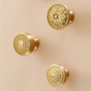 Trou <span class=keywords><strong>unique</strong></span> en laiton massif or meubles poignée tire réglable bricolage armoires de cuisine pour armoire tiroir porte <span class=keywords><strong>commode</strong></span> - Product Image 4