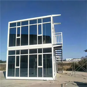 Container Mobile House Glass Curtain Wall Packing Box Light Steel Combination Activity Board House Residential Villa Sun Room