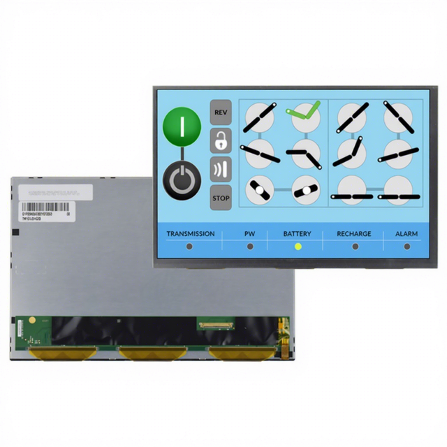 Tianma TM Series TM101JDHG33-00 High Brightness LCD Module 10.1" TFT Display Panel 1280x800 900cd/m Luminance WLED Backlight