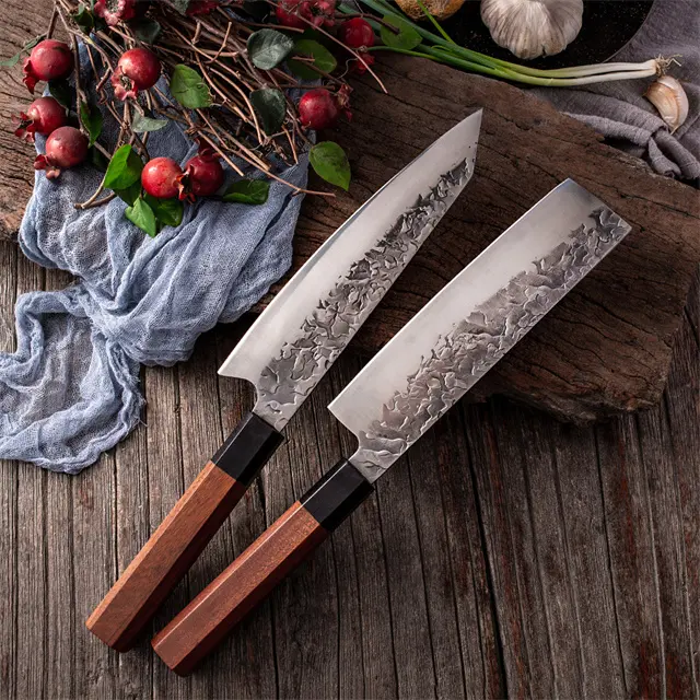 Thép Carbon Đầu Bếp Dao Nhà Bếp Sushi Dao Sharp Nhật Bản Cleaver Cắt Viking Dao