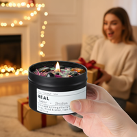 Vela Energética Artesanal de Cera de Coco en Lata, Aroma a Limón y Naranja Dulce, Buena Aura, Protección de la Salud, Chakra, Magia, Autocuidado