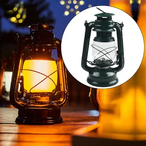 New Retro Outdoor Iron Lamp with Kerosene Oil Light Mediterranean <strong>Style</strong> Decor Candle Holders &amp; <strong>Lanterns</strong> - Product Image 5