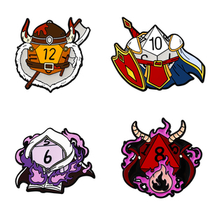 Yini ngục tối và rồng lấy cảm hứng từ nhựa hợp kim kẽm men Pin Set-Man rợ Paladin Wizard & phù hiệu Quỷ cho người hâm mộ <span class=keywords><strong>RPG</strong></span> tưởng tượng - Product Image 6