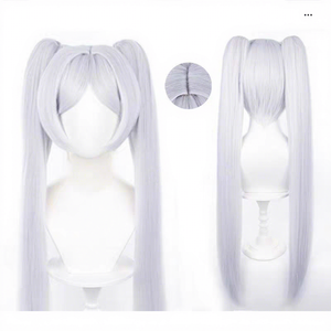 Venta al por Mayor: Pelucas de Anime para Cosplay Miku Rascal, Marrón Claro, Alta Calidad, Liso, Fibra de Alta Temperatura, Resistente al Calor, Densidad del 130% - Product Image 1