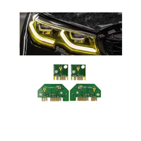 Pour BM-W série 3 G20 G21 G28 2019-2022 ange yeux Laser DRL LED cartes puces feux de jour citron jaune DRL
