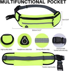 Conjunto de correa de perro multifuncional manos libres con correa elástica ajustable Paquete de cintura reflectante Kit de correa de perro para correr - Product Image 2