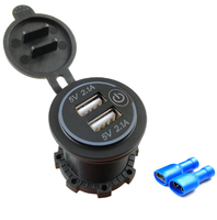 Double prise de chargeur de voiture USB 12v 4.2A avec interrupteur
