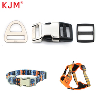 KJM Gesper Logam Lepas Cepat Model Tarik Kuat untuk Kalung Anjing, Kalung Hewan Peliharaan, Harness Anjing, Rompi Anjing