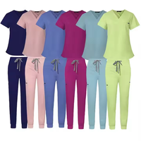 Offre Spéciale personnalisé classique Long pantalon droit 2-Way Stretch soins infirmiers Scrubs haute uniforme chirurgical pour hommes femmes médecins tissé propre
