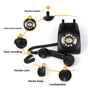 <span class=keywords><strong>Téléphone</strong></span> rétro pour livre d'or audio de mariage avec Bluetooth, enregistreur de messages <span class=keywords><strong>vintage</strong></span>, <span class=keywords><strong>téléphone</strong></span> <span class=keywords><strong>fixe</strong></span> pour la décoration de fête d'anniversaire - Product Image 3