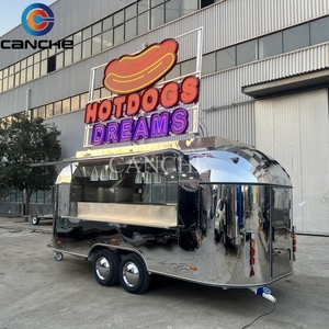 Carrito de Comida Móvil Personalizable de Acero Inoxidable, Remolque Multifuncional para Venta Ambulante de Comida Rápida, Hot Dogs, Café, Aperitivos, Bebidas y Hamburguesas - Product Image 4