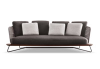 Foshan Factory-Conjunto de muebles de ratán para jardín, muebles de exterior de madera, diseño de lujo, Patio, cuerda