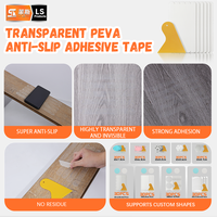 Bande antidérapante transparente en PEVA pour baignoire et douche, surface de préhension invisible, taille personnalisée, emballage