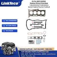 Linkteco Suku Cadang Mesin Mobil Overhaul Set Gasket Kepala Silinder Lengkap untuk Jeep Dodge Chrysler Grand Cherokee 1.4 2.0 2.7 3.6 5.7