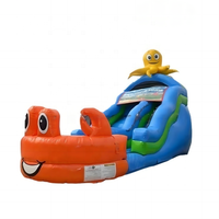 Glissière commerciale d'enfants à vendre, glissière gonflable de poulpe, glissière gonflable colorée