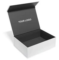 Vente directe d'usine de boîtes cadeaux magnétiques de haute qualité, surface mate, logo personnalisable disponible