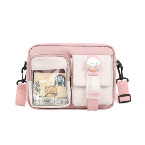 Sac Kawaii de style japonais pour filles, petit sac en Nylon transparent pour femmes, nouveau sac à bandoulière - Product Image 1