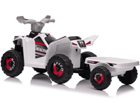 Quad électrique pour enfants avec remorque, batterie 6V7AH, MP3, jouet en plastique pour les enfants de 3 à 8 ans