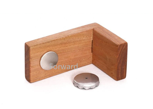 <span class=keywords><strong>Porte</strong></span>-<span class=keywords><strong>savon</strong></span> magnétique en <span class=keywords><strong>bois</strong></span> en caoutchouc massif verni fabriqué à la main - Product Image 4
