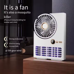 2 in 1 Mini Electric Fan und Bug Zapper Tragbare elektronische Killer lampe mit Lüfter mücke - Product Image 5