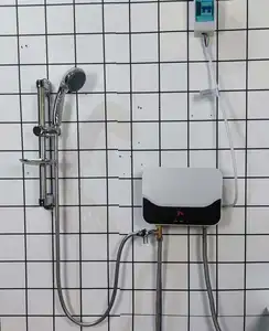 热便宜的塑料无水箱3500W/5500W 110V/220V热水厨房即时电热水器，带淋浴喷头