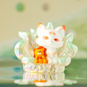 Figura de Zorro de Nueve Colas del Zodiaco de Yu Mo Craft, Adorno de Escritorio para Niños de 8 a 13 Años, Juguete Sorpresa en Caja Ciega - Product Image 3