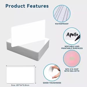 Alta calidad personalizable 85,5*54*8mm <span class=keywords><strong>tarjeta</strong></span> inteligente IC/ID PVC blanco <span class=keywords><strong>tarjeta</strong></span> en blanco para transporte Finanzas Hotel pago NFC RFID - Product Image 3