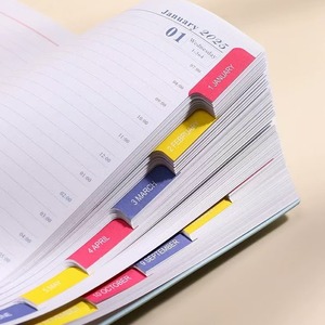 <span class=keywords><strong>2025</strong></span> tùy chỉnh in ấn A5 lịch cuốn sách Tạp Chí Nhật Ký máy tính xách tay bìa cứng Hàng Ngày Hàng tuần hàng tháng kế hoạch máy tính xách tay - Product Image 4