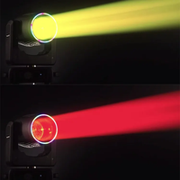Nouveau pack de 2 en étui Effet arc-en-ciel Sharpy Beam Mini 295w Moving Head Light avec anneau LED