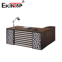 Table de bureau directrice exécutive en bois personnalisée avec garantie de 5 ans Ekintop