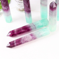 Torre di Fluorite verde punto pietra naturale artigianato di cristallo di alta qualità per la decorazione domestica