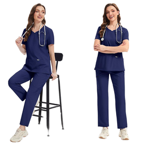 Conjuntos de Uniformes Médicos con Cordón Ajustable 42346, Bata Médica para Quirófano, Bata Médica Roja Caballero, Bata Médica Tallas Grandes - Product Image 1