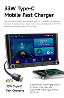 Autoradio BQCC 9 pouces 4G Quad Octa Core, Android 13, CarPlay sans fil, USB, GPS, navigation Wifi, multimédia, écran couleur LED universel