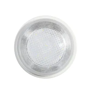 مصباح الحاجز IP54 بغطاء شفاف ، مصباح LED دائري ومربع ، مصباح خارجي ، مصباح في الهواء الطلق ، مصباح الحاجز في الهواء الطلق