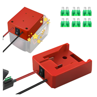 Adaptador de Batería de Iones de Litio de 18V 20V con Conector y Cables para Montaje, Fuente de Alimentación para Baterías, Convertidor de Energía para Proyectos DIY y Power Wheels