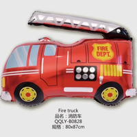 Ballons en aluminium en forme de véhicules : train, ambulance, voiture de police, autobus scolaire, camion de pompiers, char – Jouet pour enfants, cadeau d'anniversaire