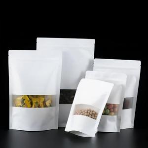Bolsas de Papel Kraft Blancas con Base, Resistentes a la Humedad, para Granos y Polvos, Bolsas de Mylar Reutilizables para Envasado de Alimentos - Product Image 2